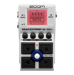 The Zoom MS-50G+ MultiStomp pedal